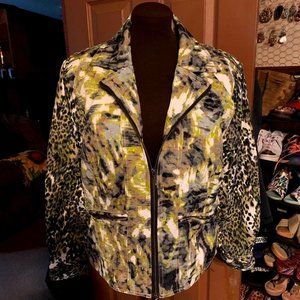 Camo/animal print jacket
